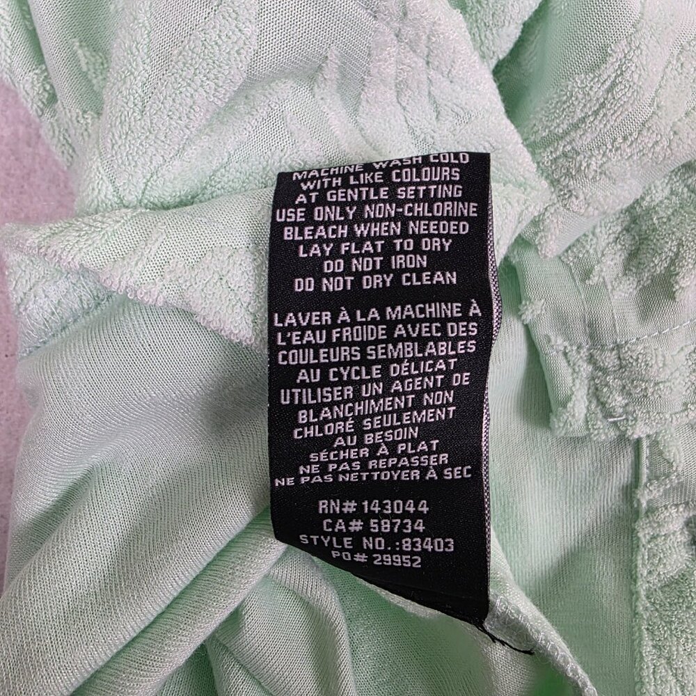7 For All Mankind Mint Textured Camp Shirt Women's M‎ - Picture 6 of 8